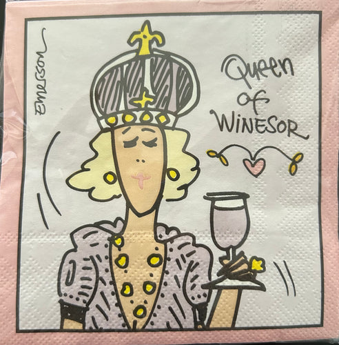 Queen of Winesor Cocktail Napkin