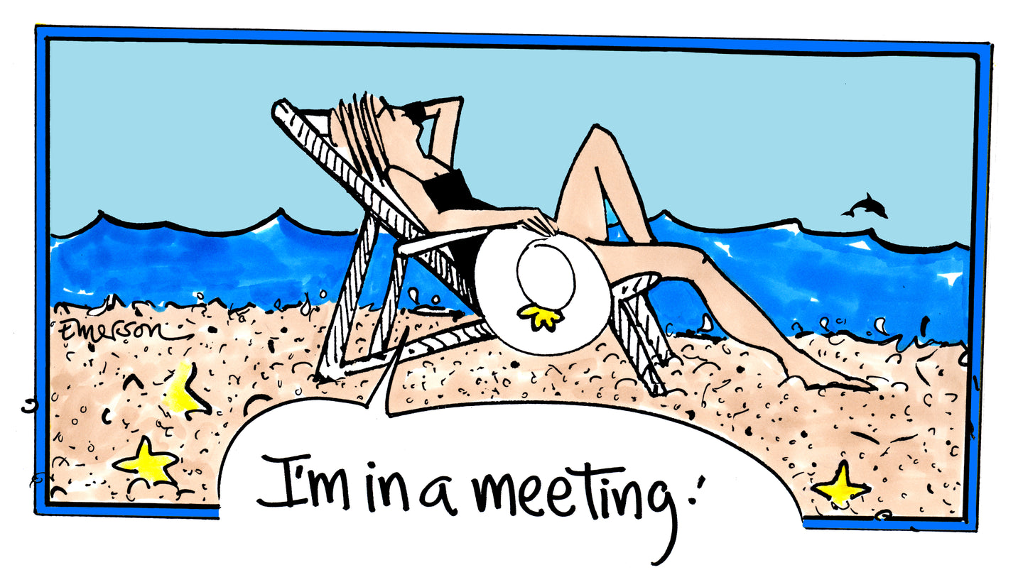Im in a meeting  print