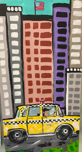 NY Taxi Cab Painting