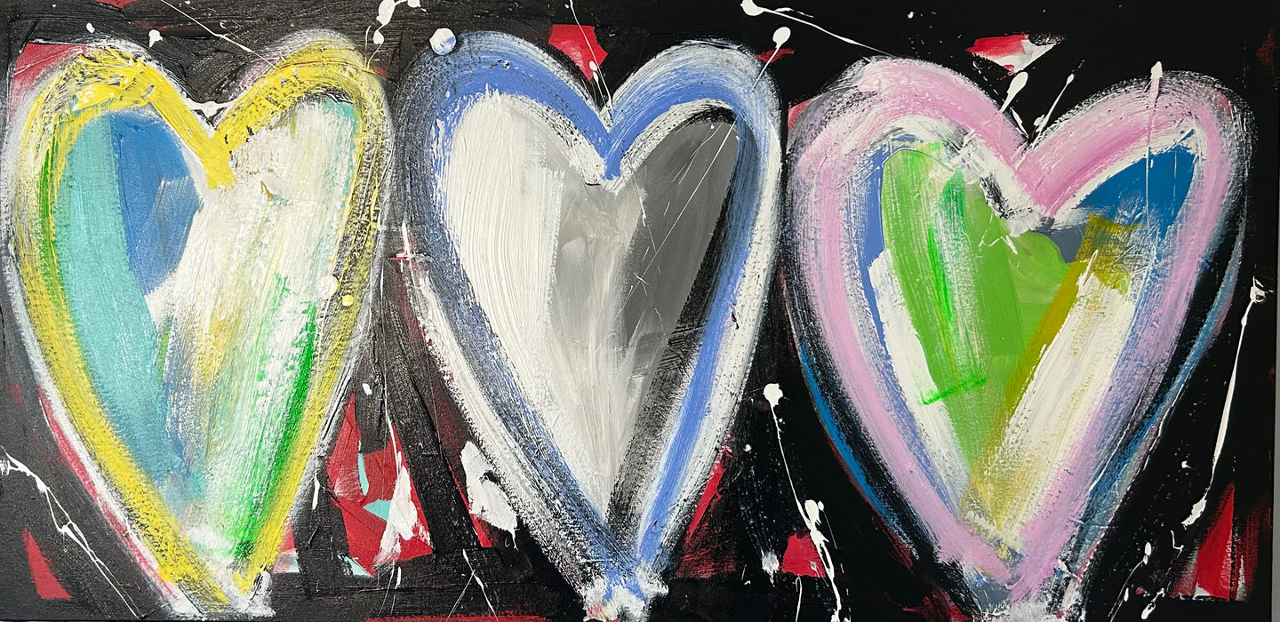 A Hearts Painting