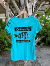 Rod & Reel Pier Womens V-Neck T-Shirt