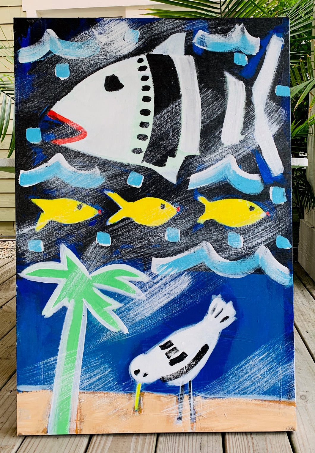 Fish and Bird Painting